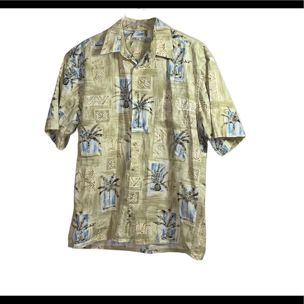 Tropical Print Batik Bay Shirt Large